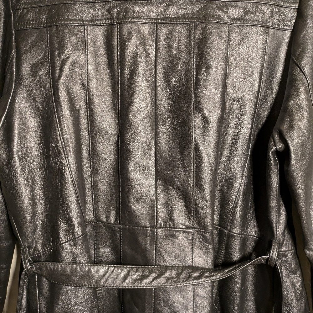 Leather loaf leather jacket size 13/14 vintage - Picture 14 of 15